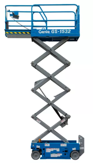 Item - Electric scissor lifts, working height up to 7 m, small wheels