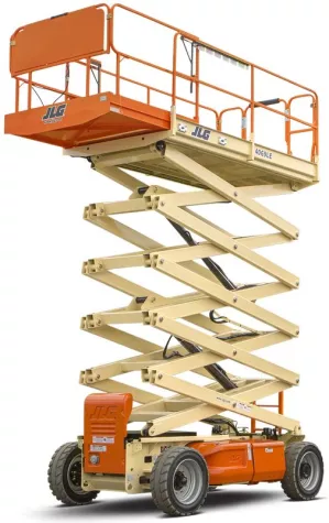 Item - Scissor lift, eletric, working height 14m, big wheels