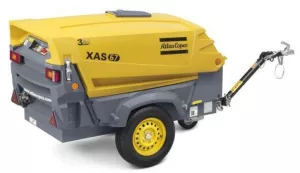 Item - Petrol-powered mobile compressor efficiency 3,8 m³/min