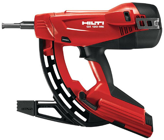 Nail gun gas powered